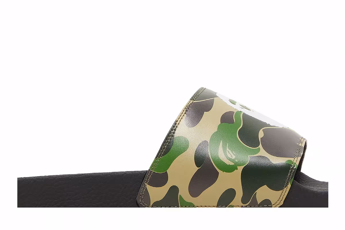 BAPE ABC Camo Slide Green, view 3