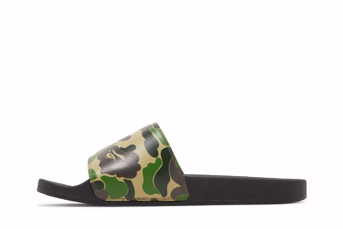 BAPE ABC Camo Slide Green, view 4