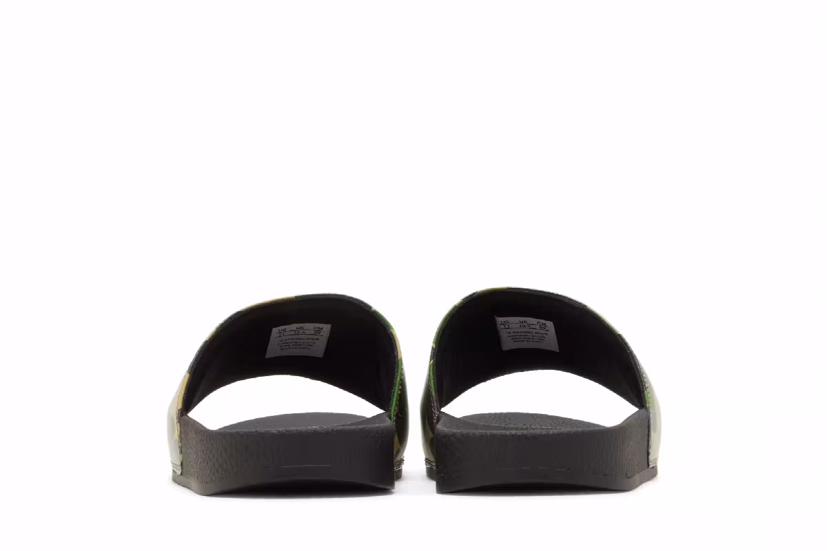 BAPE ABC Camo Slide Green, view 7