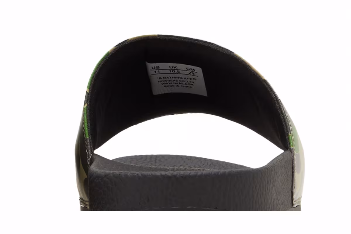 BAPE ABC Camo Slide Green, view 8