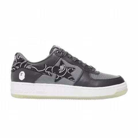 Bapesta 'Text Code Camo - Charcoal'