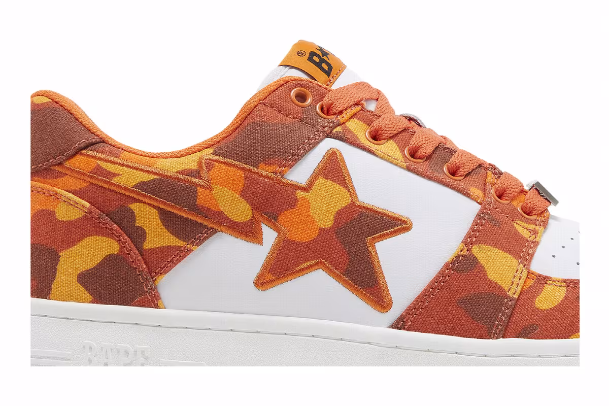 Heron Preston x Bapesta ABC Camo - Orange, view 3