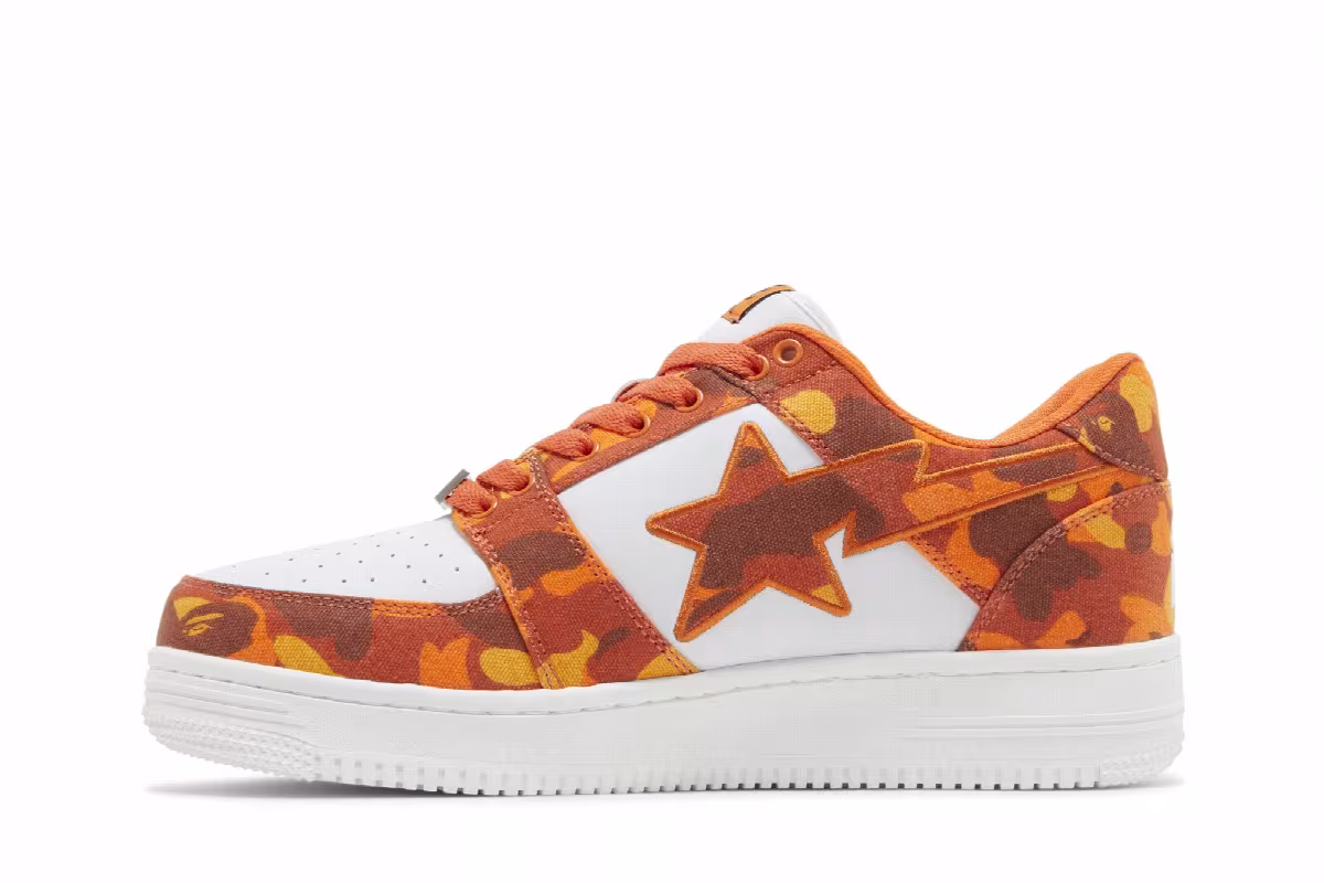 Heron Preston x Bapesta ABC Camo - Orange, view 4