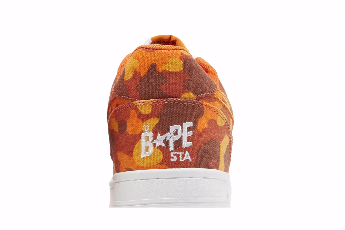 Heron Preston x Bapesta ABC Camo - Orange, view 8
