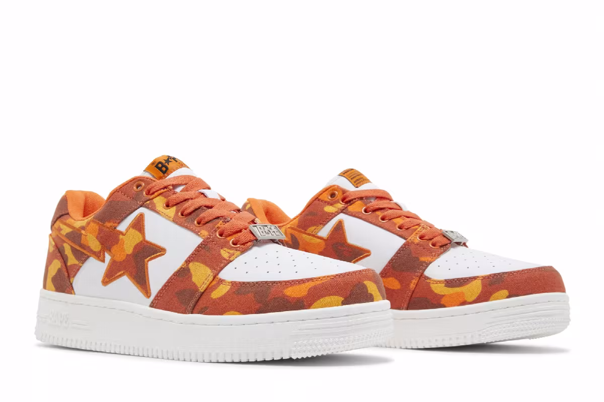 Heron Preston x Bapesta ABC Camo - Orange, view 9