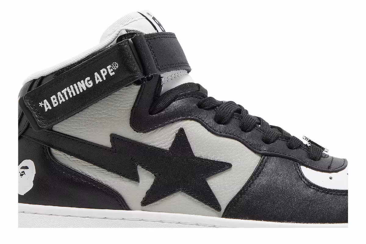 Bapesta Mid Black, view 3
