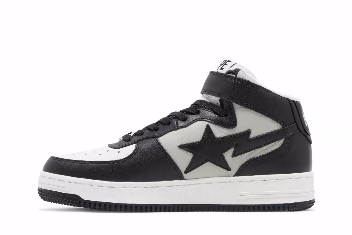 Bapesta Mid Black, view 4