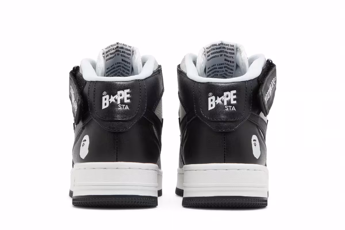 Bapesta Mid Black, view 7