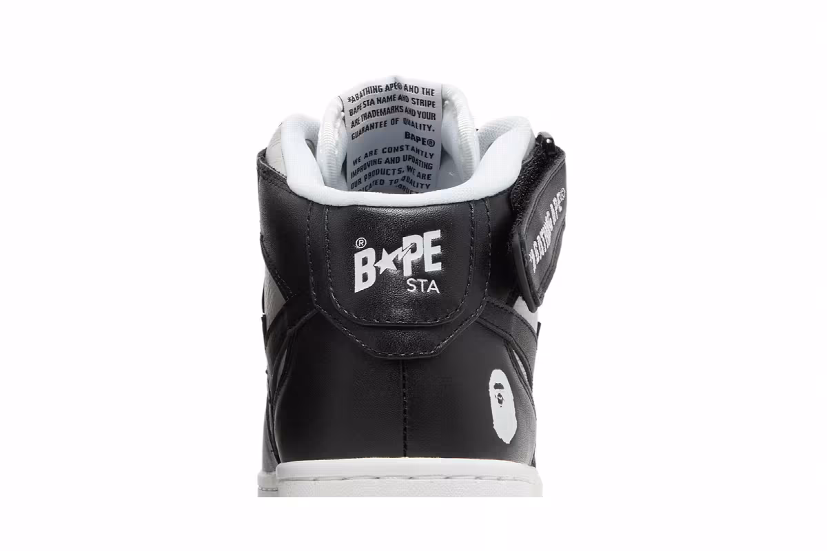 Bapesta Mid Black, view 8