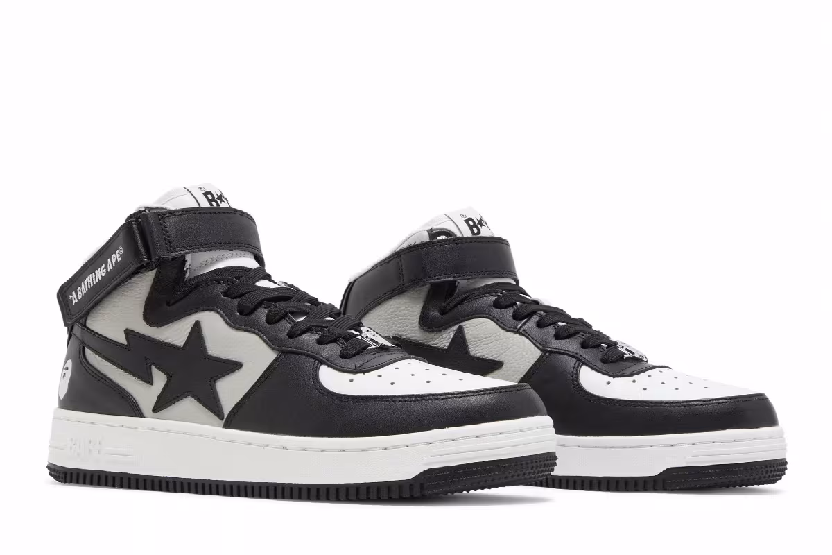 Bapesta Mid Black, view 9