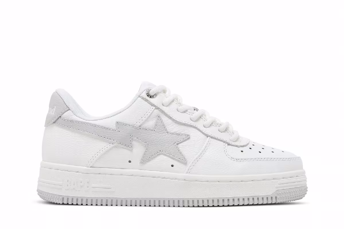 JJJJound x Women's Bapesta White, view 2