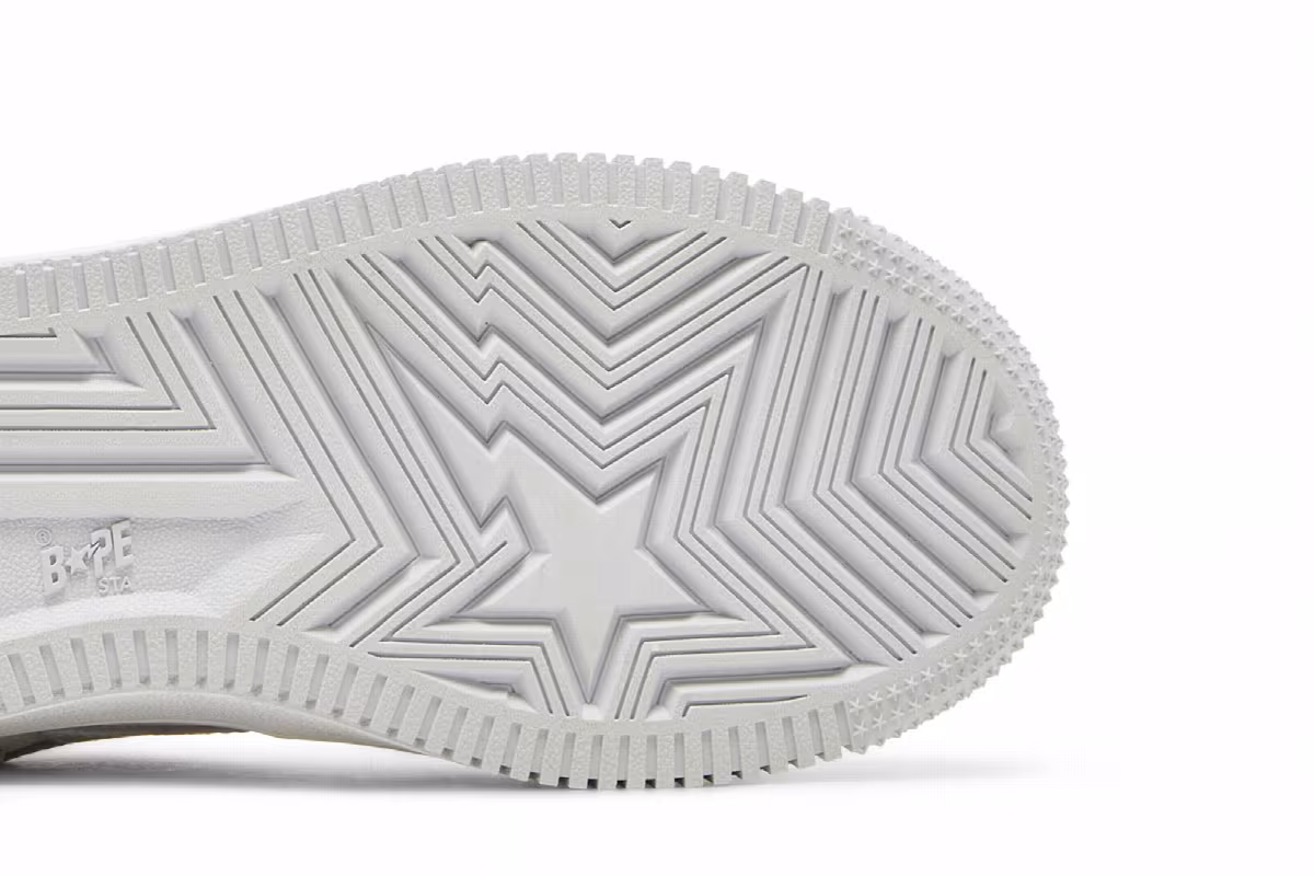 JJJJound x Women's Bapesta White, view 6