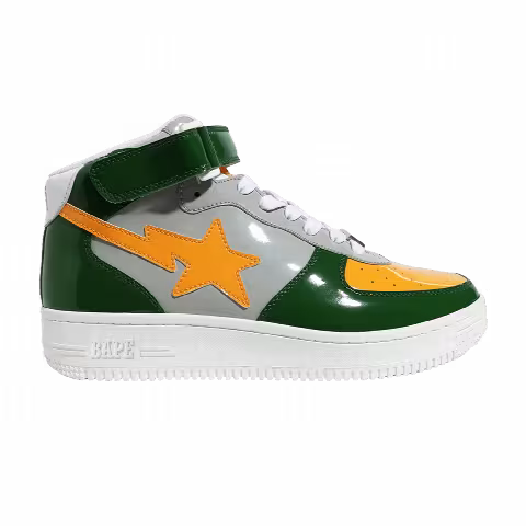 Bapesta Mid 'Green Yellow Grey'