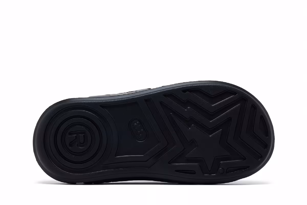 BAPE A Bathing Ape Slide #1 Black Solid Camo, view 5