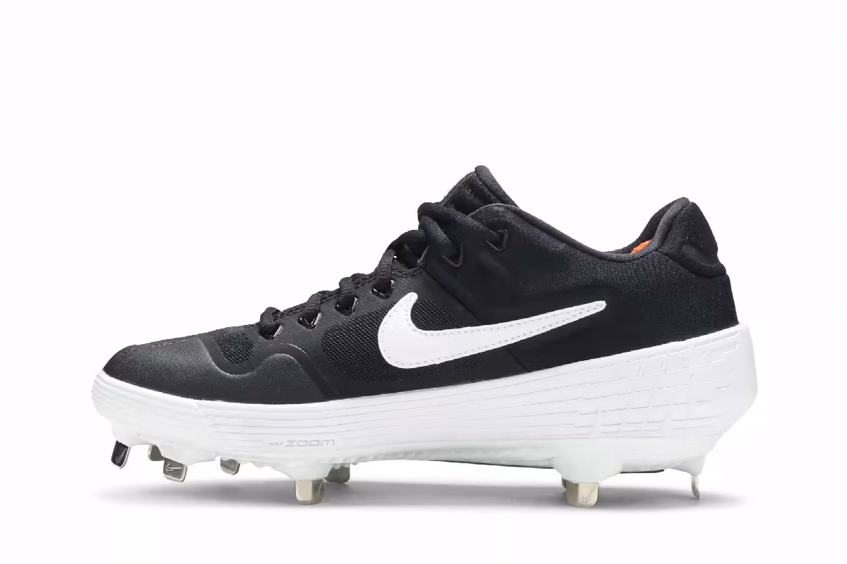 Nike Alpha Huarache Elite 2 Low Black White, view 4
