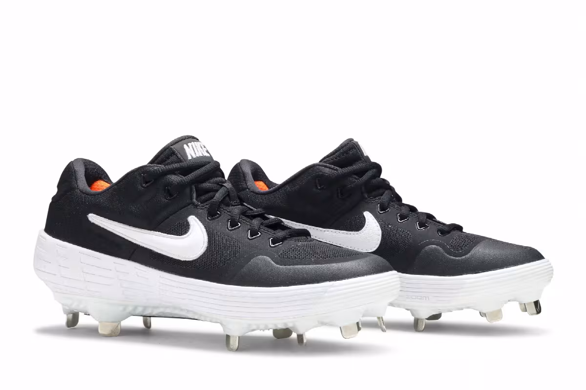 Nike Alpha Huarache Elite 2 Low Black White, view 9