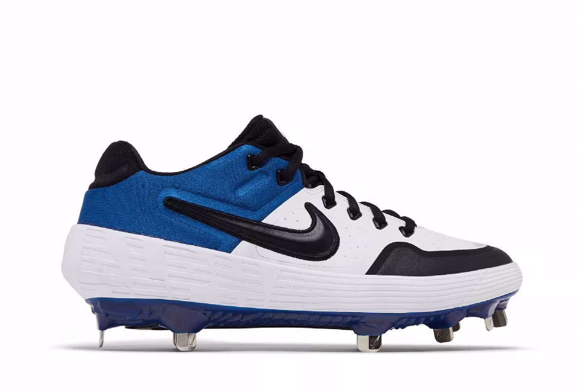 Nike Alpha Huarache Elite 2 Low White Gym Blue, view 2