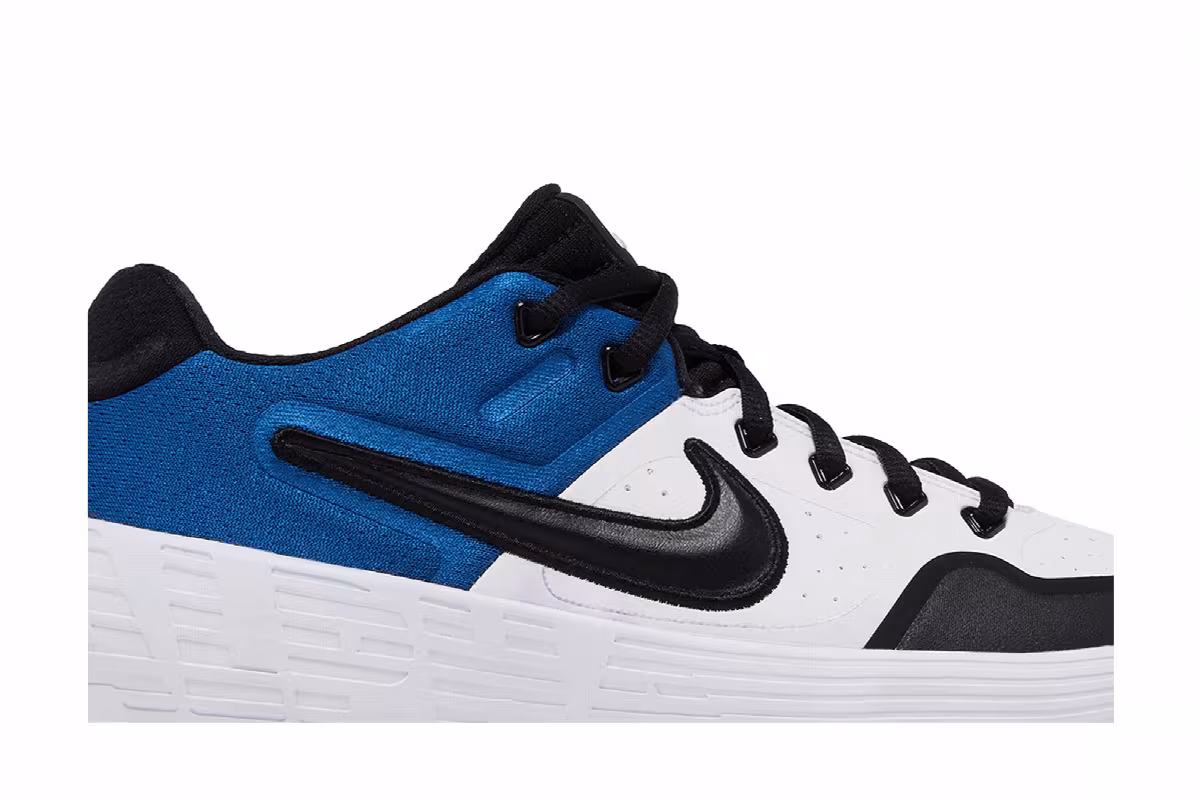 Nike Alpha Huarache Elite 2 Low White Gym Blue, view 3