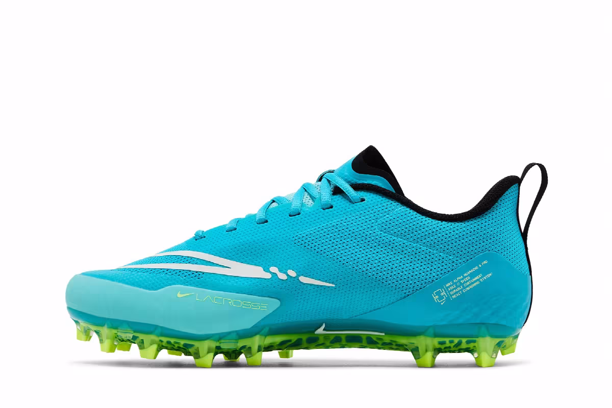 Nike Alpha Huarache 8 Pro Turquoise Blue, view 4
