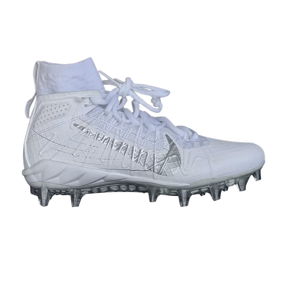 Nike Alpha Huarache 7 Elite LAX White Metallic Silver