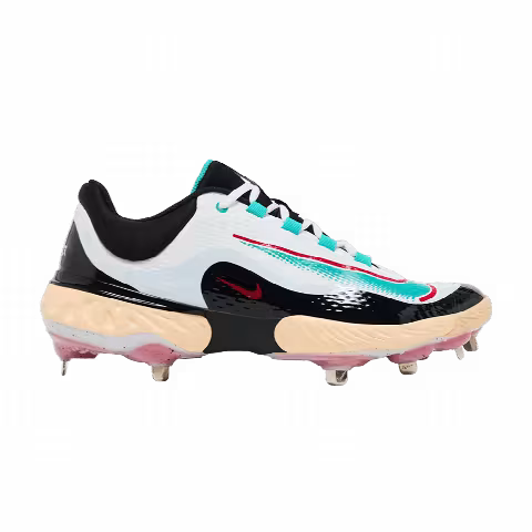 Nike RBI x Alpha Huarache Elite 4 Low 'White Black Teal'