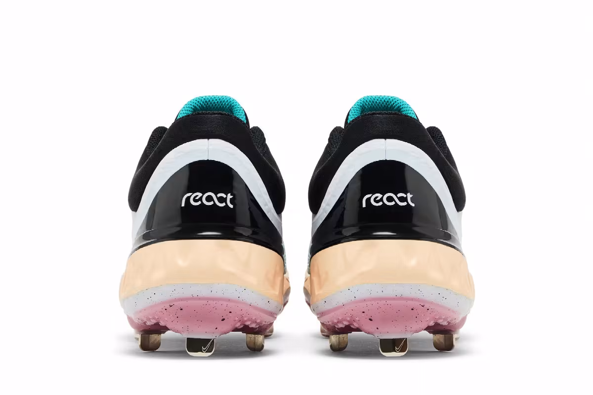 Nike RBI x Alpha Huarache Elite 4 Low White Black Teal, view 7