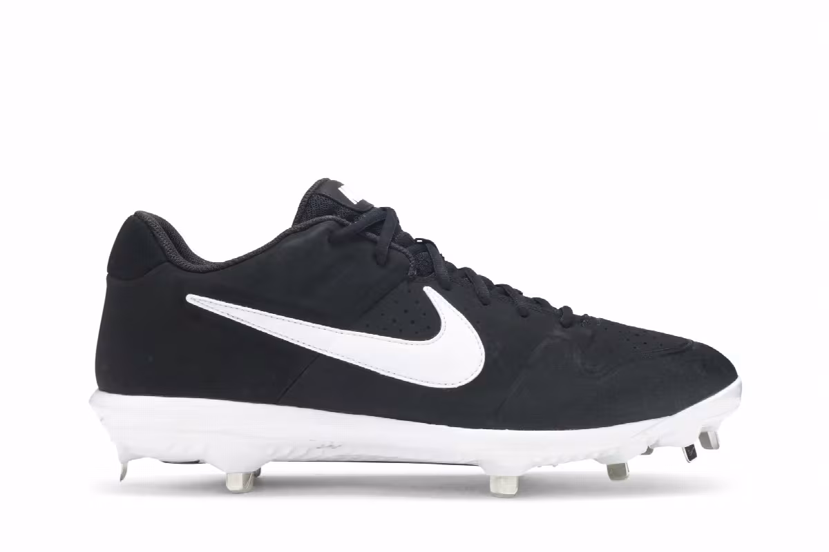 Nike Alpha Huarache Varsity Low Black White, view 2