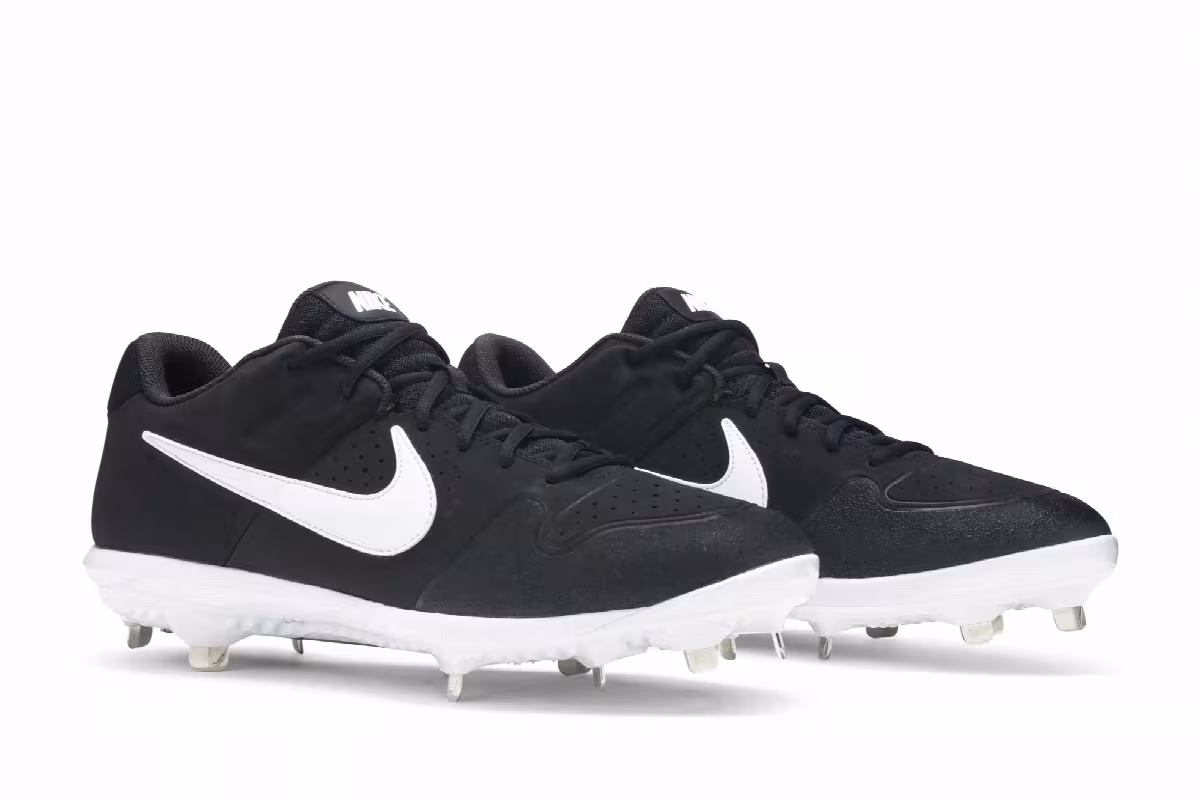 Nike Alpha Huarache Varsity Low Black White, view 9