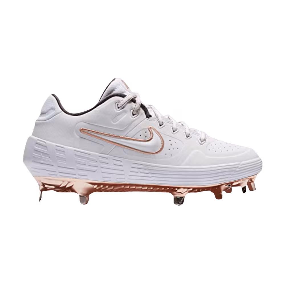 Nike Women's Alpha Huarache Elite 2 Low Metallic Rose Gold
