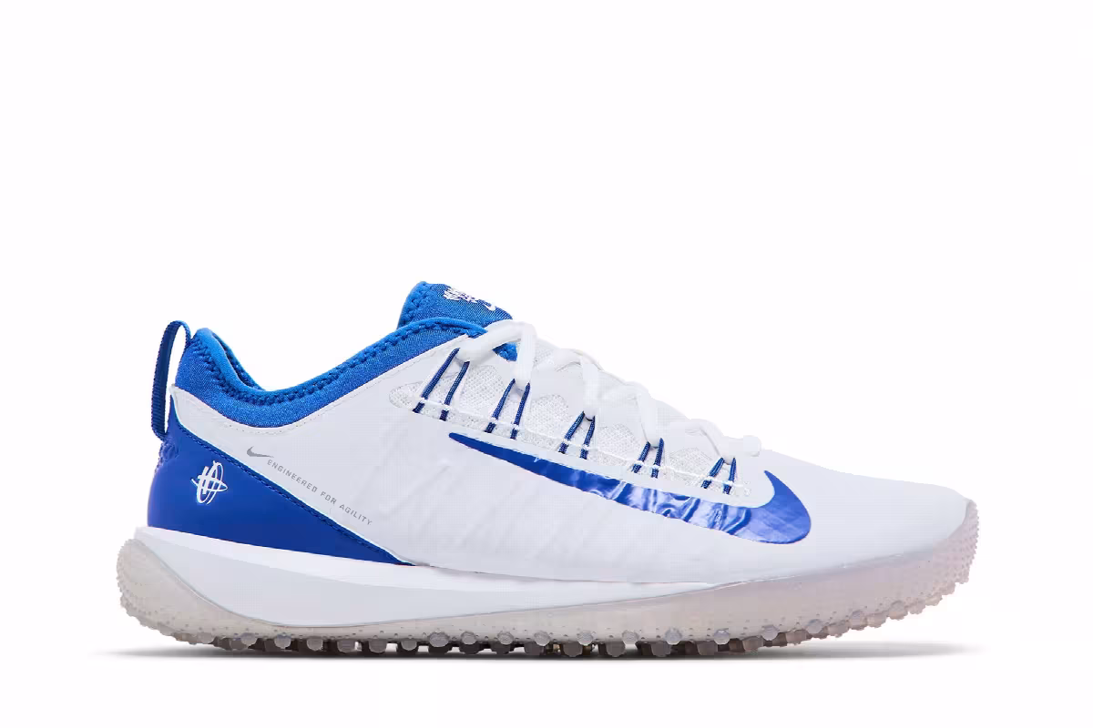 Nike Alpha Huarache 7 Pro TF LAX White Game Royal, view 2