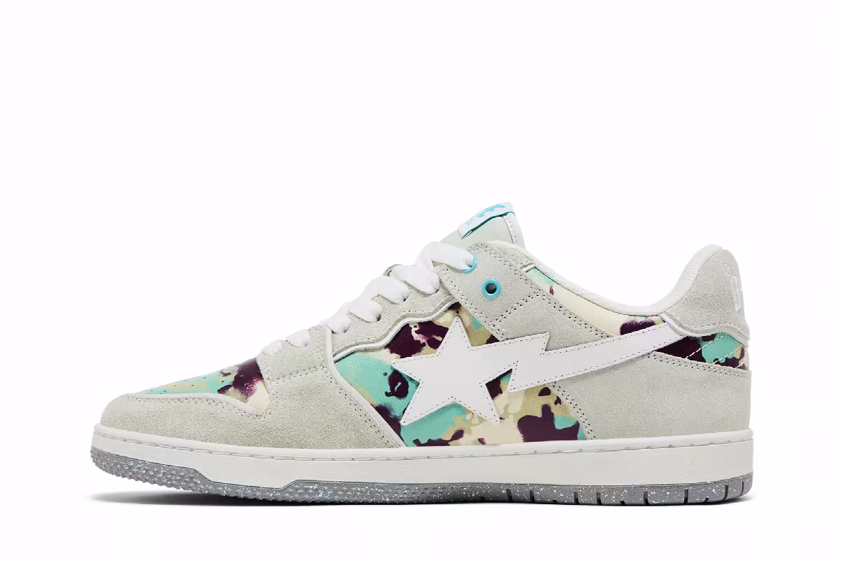 BAPE Sk8 Sta #3 Map Camo Pack - Grey, view 4