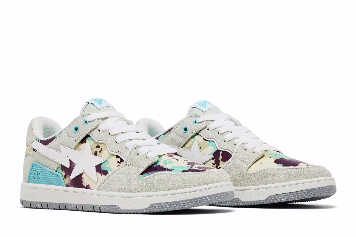 BAPE Sk8 Sta #3 Map Camo Pack - Grey, view 9