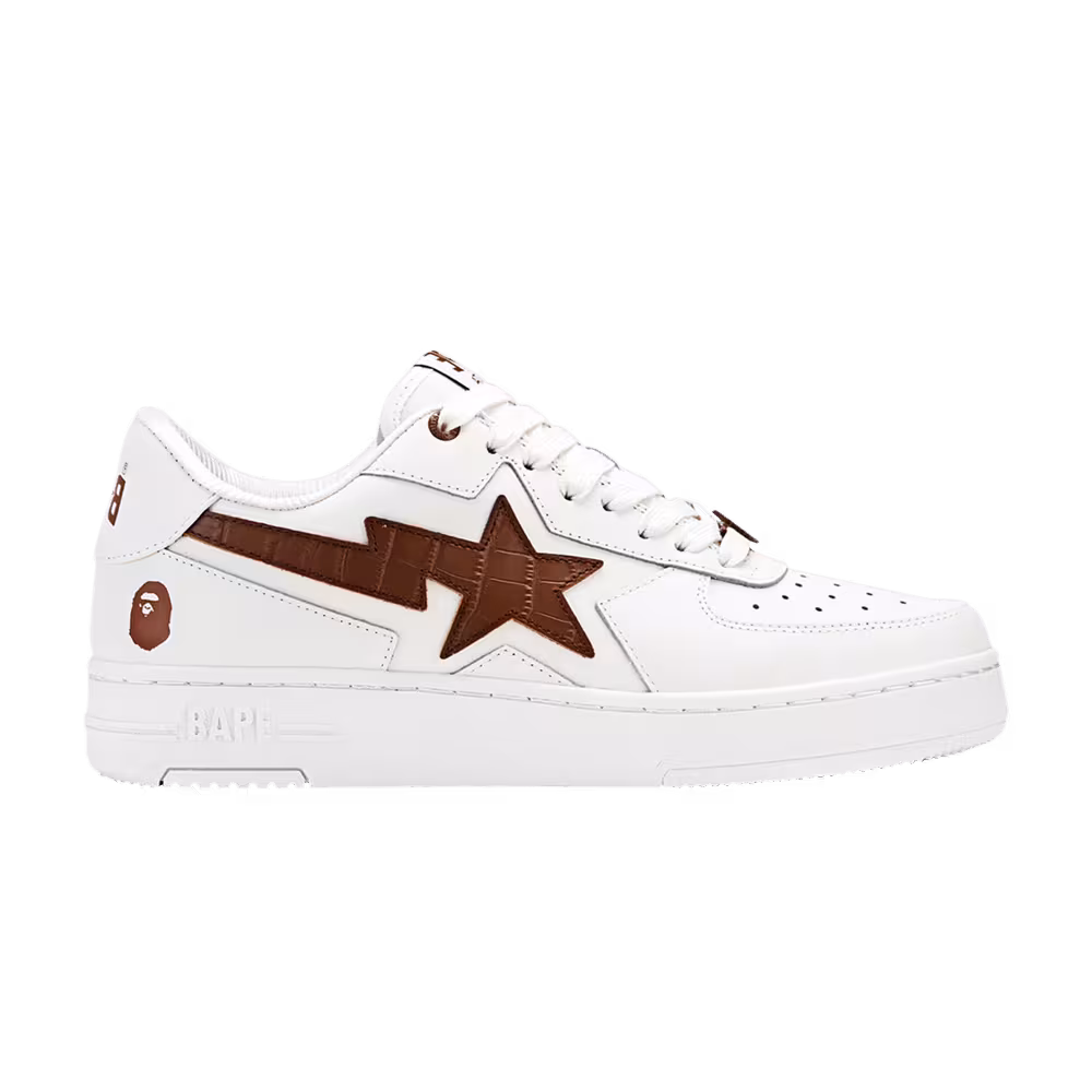 Bapesta Icon #1 M2 Croc Pack - White Brown
