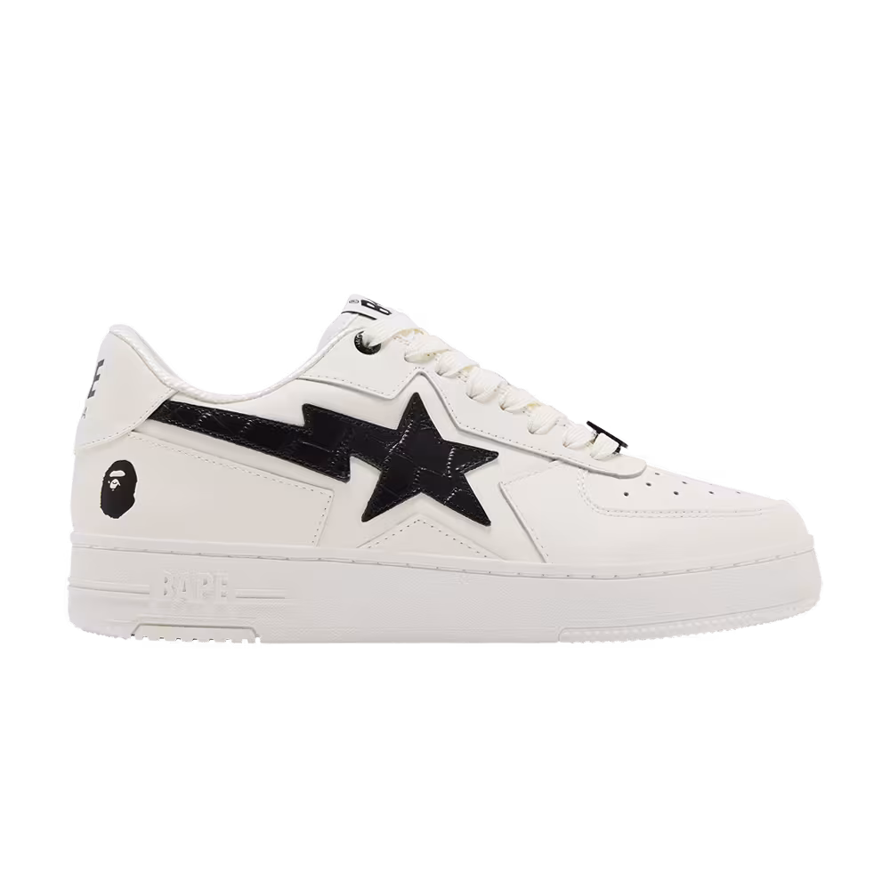 Bapesta Icon #1 M2 Croc Pack - White Black