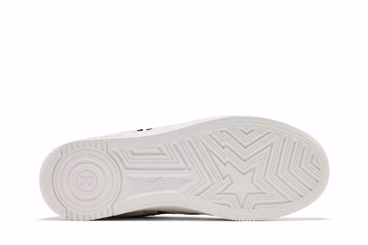 Bapesta Icon #1 M2 Croc Pack - White Black, view 5