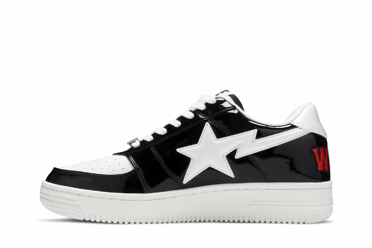Bapesta Low M1 Shark Face - Black, view 4