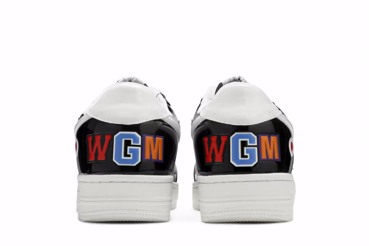 Bapesta Low M1 Shark Face - Black, view 7