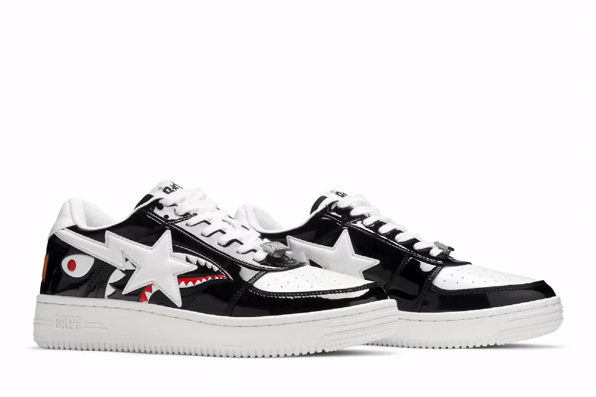 Bapesta Low M1 Shark Face - Black, view 9