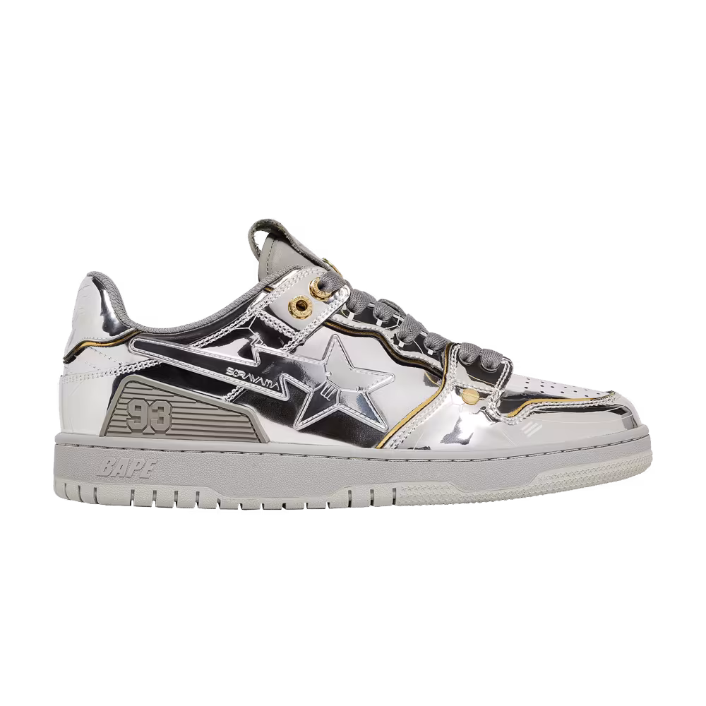 Hajime Sorayama x BAPE Sk8 Sta Silver