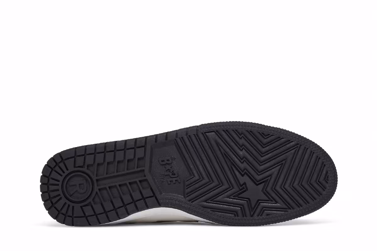 BAPE Sk8 Sta White Metallic Silver, view 5