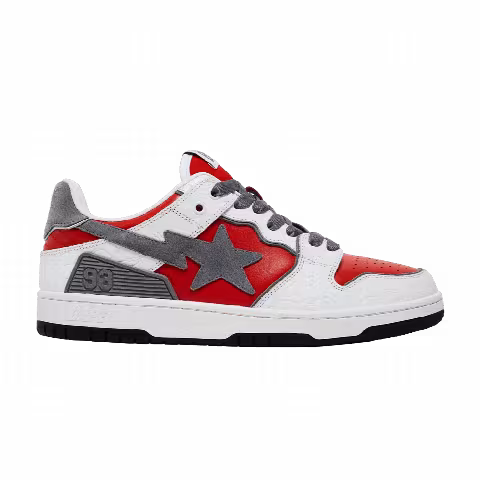 BAPE Sk8 Sta 'White Red'