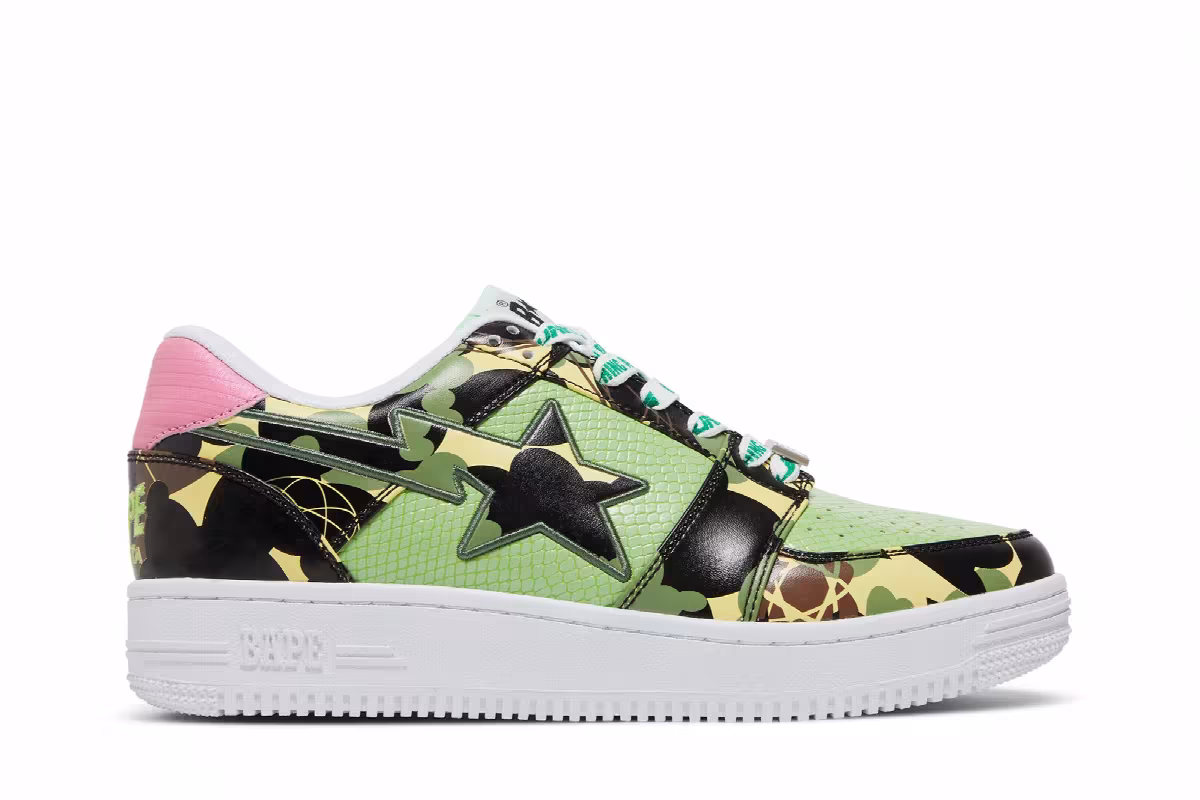 Mo' Wax x Unkle x Bapesta Low M2 Original Headz, view 2