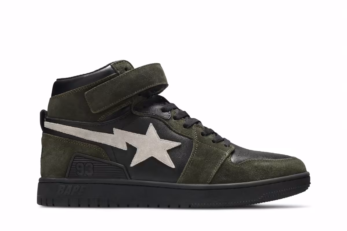 BAPE Block Sta High Dark Grey, view 2