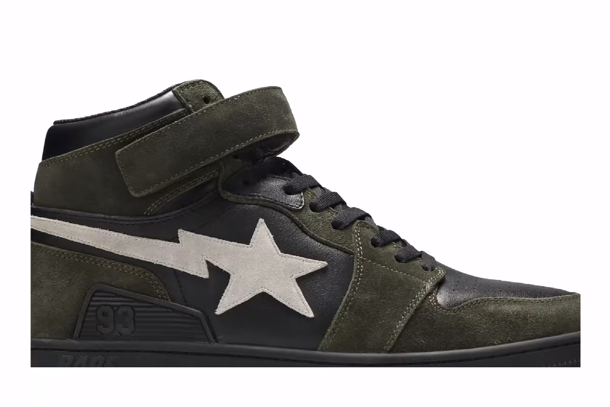 BAPE Block Sta High Dark Grey, view 3