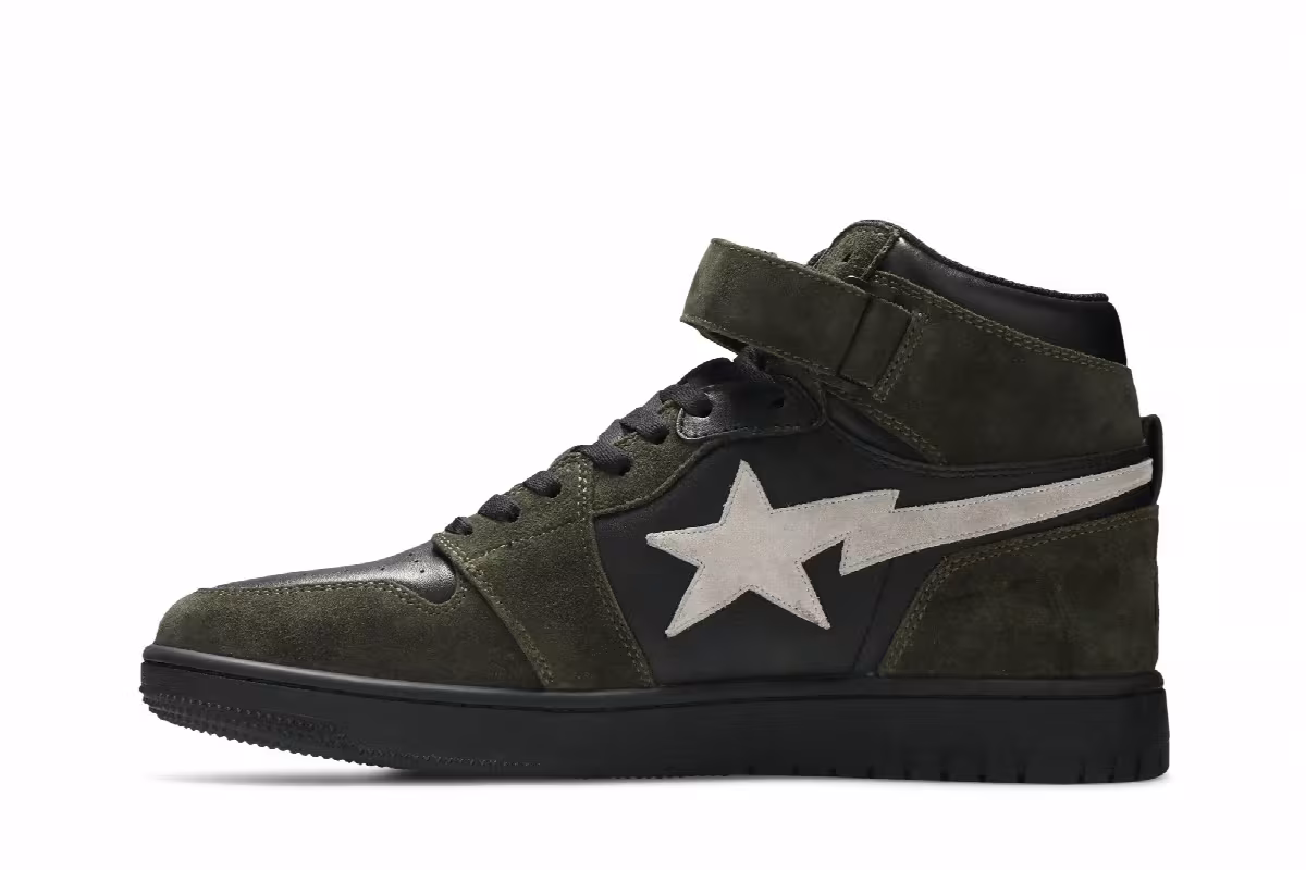 BAPE Block Sta High Dark Grey, view 4