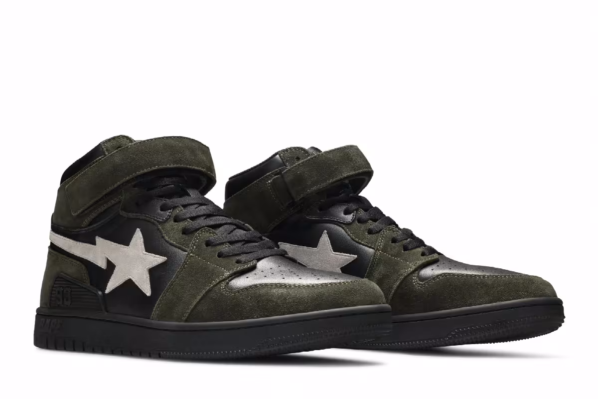 BAPE Block Sta High Dark Grey, view 9