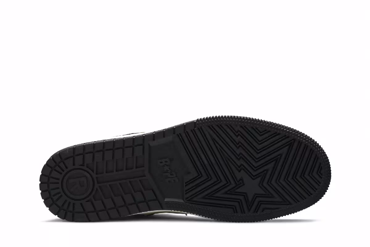 BAPE Block Sta High Black Lime, view 5
