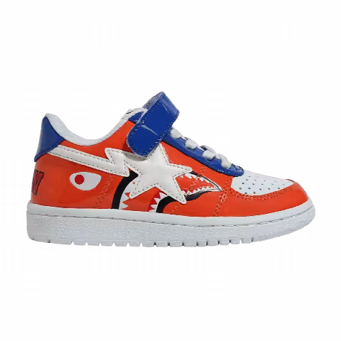 Bapesta Low Kids 'Orange Shark Face'