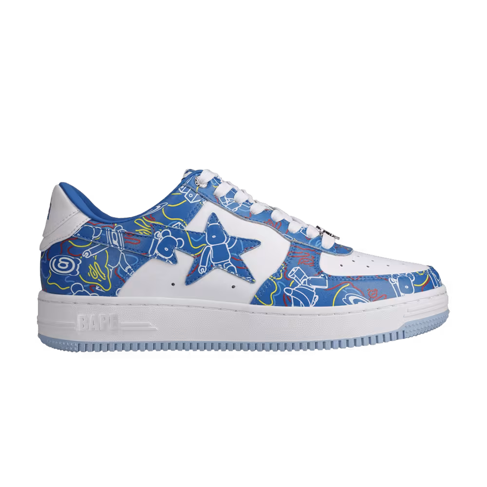 Medicom Toy x Bapesta Low M2 Be@r Camo - Blue
