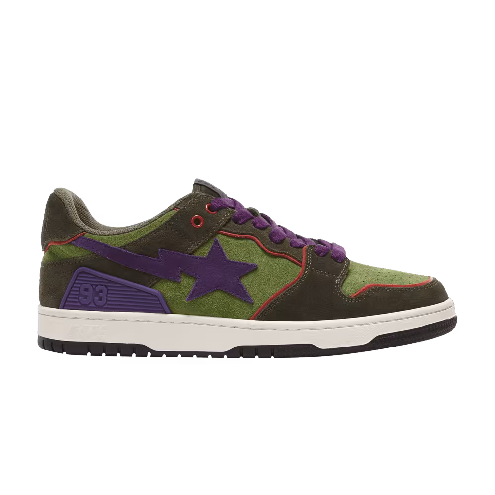 Bapesta Sk8 Green Dark Purple
